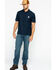 Image #6 - Carhartt Men's Contractor's Pocket Short Sleeve Polo Work Shirt - Big & Tall, Navy, hi-res