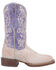 Image #2 - Dan Post Women's White Sands Western Boots - Broad Square Toe , White, hi-res