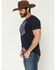 Image #2 - Cinch Men's Boot Barn Exclusive Lead This Life Short Sleeve Graphic T-Shirt, Navy, hi-res