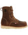 Georgia Boot Men's 8" Waterproof Wedge USA Lace-Up Boots - Moc Toe, Brown, hi-res