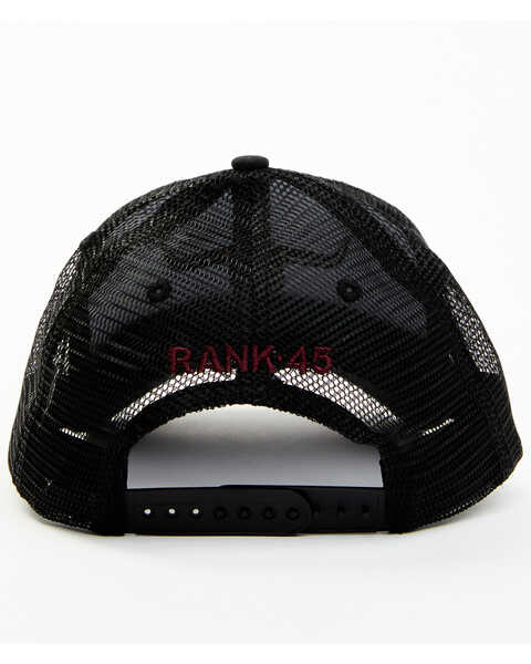 Image #3 - RANK 45® Men's Bullhorn Ball Cap, Black, hi-res