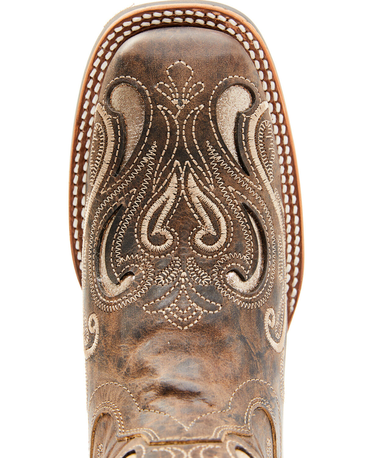Image #6 - RANK 45® Women's Melody Western Performance Boots - Broad Square Toe, Tan, hi-res