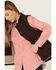 Image #5 - Carhartt Women's Dark Brown Washed Duck Sherpa Lined Vest, Brown, hi-res