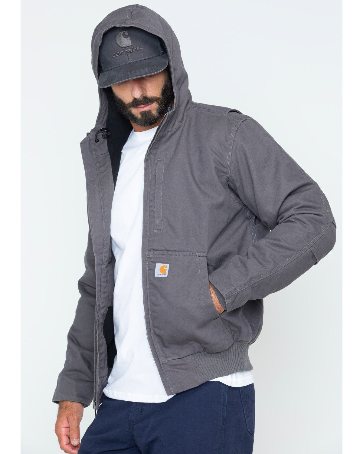 Image #2 - Carhartt Men's Full Swing Armstrong Active Work Jacket, Charcoal, hi-res