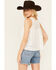 Image #4 - Eyeshadow Women's Lace Bodice Tank, White, hi-res