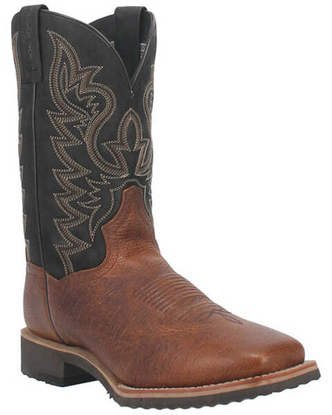 Image #1 - Dan Post Men's Boldon Western Performance Boots - Broad Square Toe, Brown, hi-res