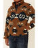 Image #3 - Wrangler Boys' Brown & Teal Southwestern Print 1/4 Zip Sherpa Pullover , , hi-res