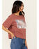 Image #2 - Cleo + Wolf Women's Brooklyn Motel Short Sleeve Graphic Tee, Oatmeal, hi-res