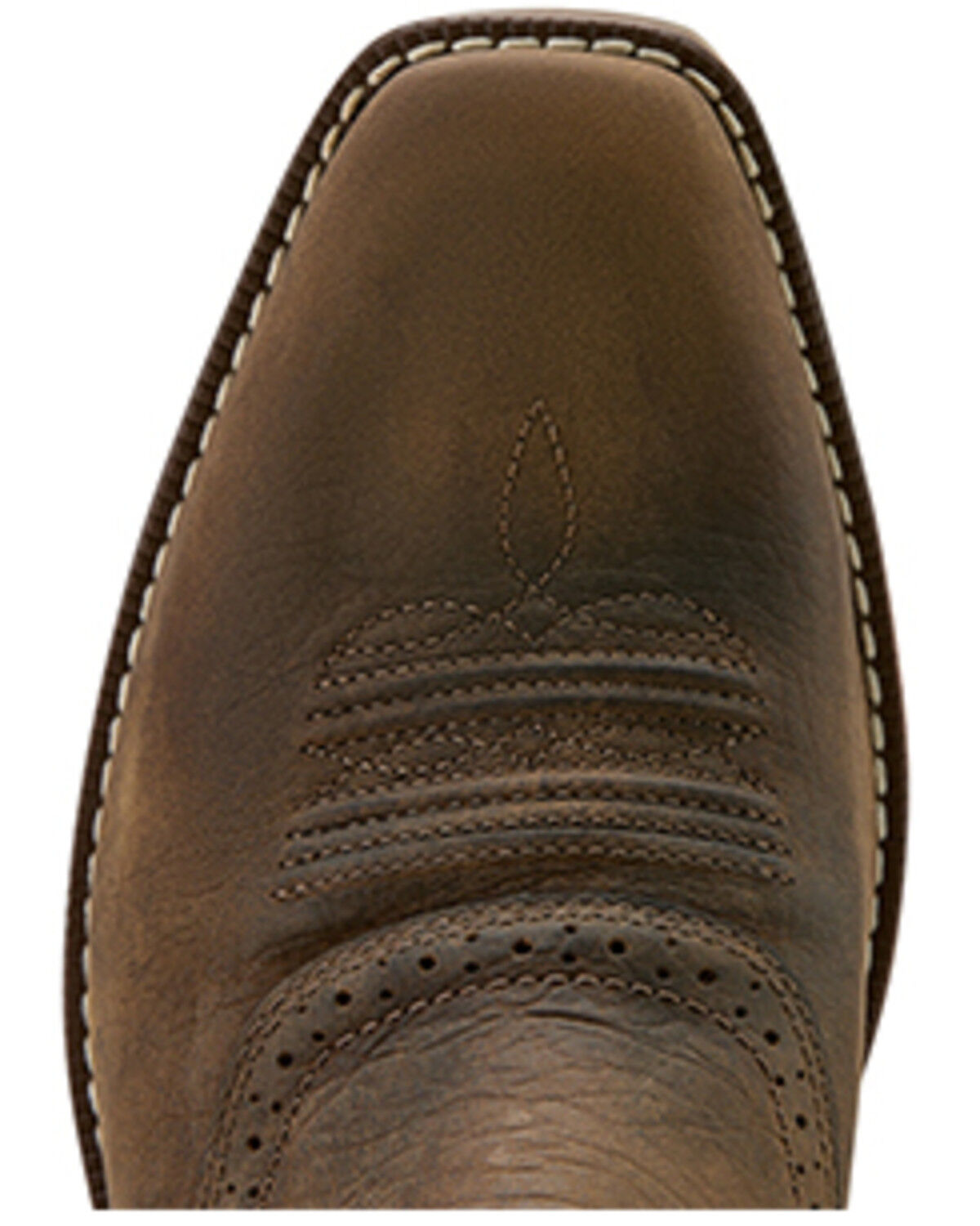 Image #4 - Ariat Men's Hybrid Roughstock Antler Western Boots - Square Toe, Taupe, hi-res