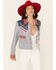 Double D Ranch Women's Multi Print Chick Fiddle Button-Front Jacket , Multi, hi-res