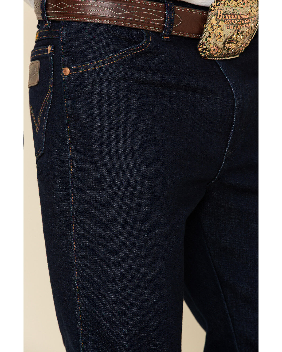 Image #5 - Wrangler Men's Active Flex Prewashed Slim Cowboy Cut Denim Jeans - Tall, Indigo, hi-res