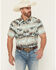 Image #1 - RANK 45&reg; Men's Eagle Pass Southwestern Print Short Sleeve Snap Performance Western Shirt, Multi, hi-res