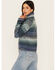Image #4 - Cleo + Wolf Women's Turtle Neck Sweater, Blue, hi-res