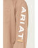 Image #3 - Ariat Men's Khaki Rebar Heat Fighter Long Sleeve Work Pocket T-Shirt, Beige/khaki, hi-res