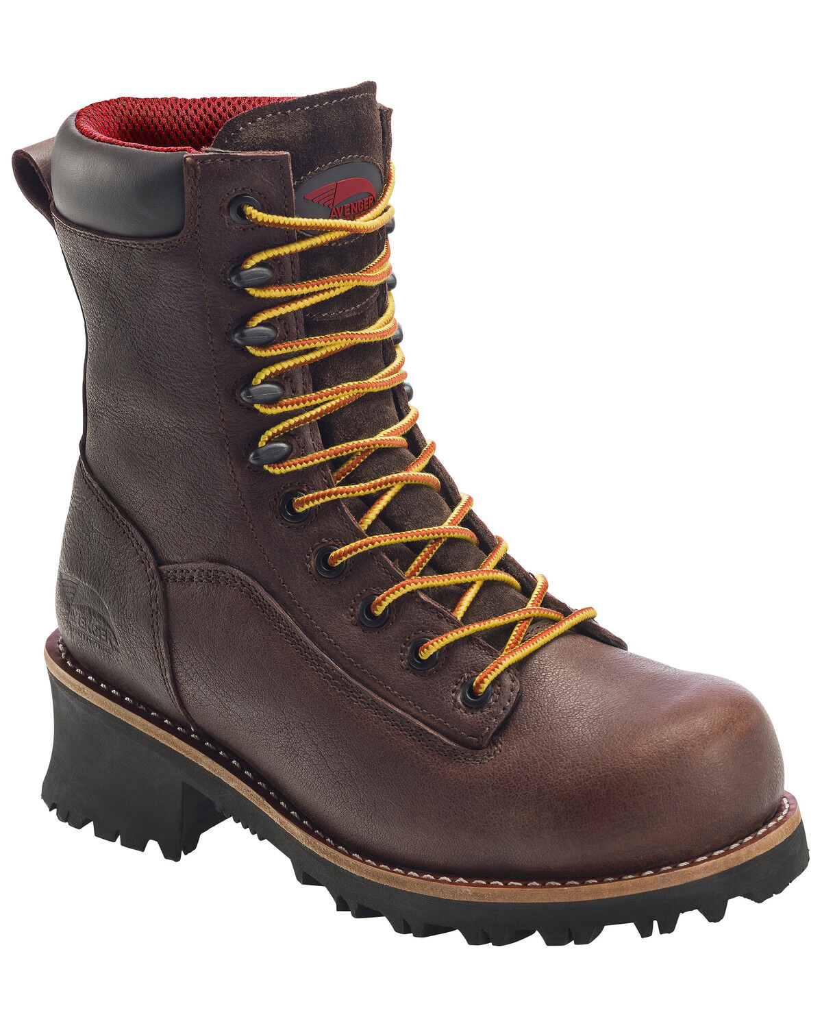 Image #1 - Avenger Men's 10" Waterproof Logger Boots - Composite Toe, Brown, hi-res