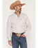 Image #1 - Cody James Men's Spot X Geo Print Long Sleeve Button-Down Stretch Western Shirt, Cream, hi-res