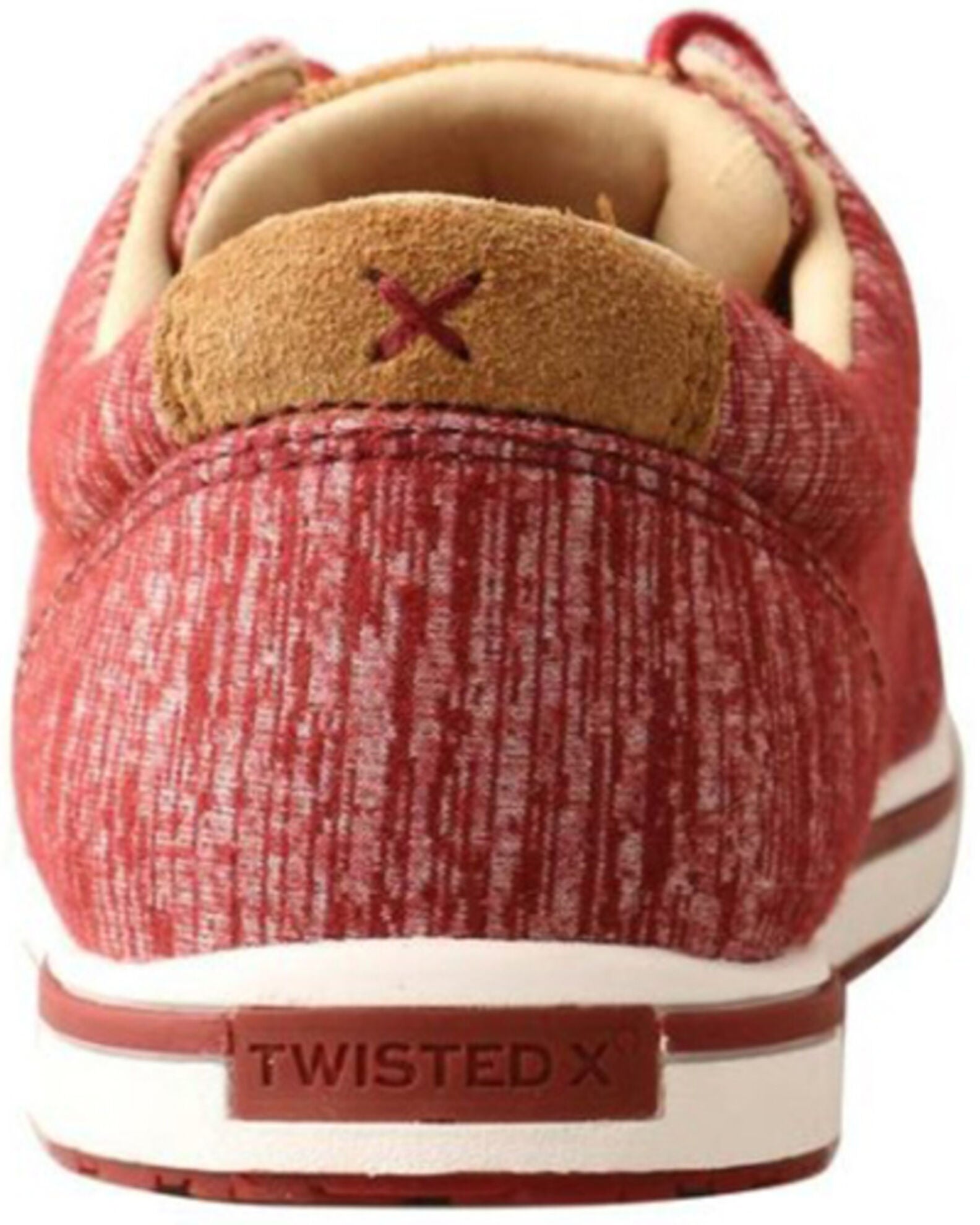 Twisted X Women's Kicks Casual Shoes Moc Toe, Red