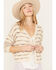 Image #3 - Molly Bracken Women's Striped Button Down Cardigan, Cream, hi-res