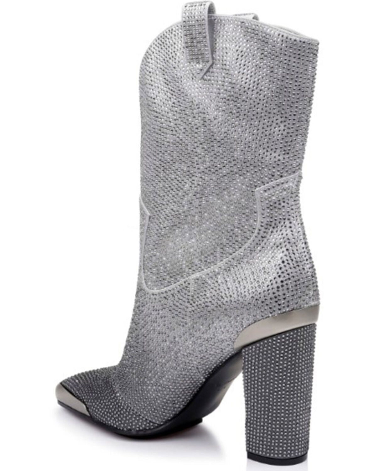 Image #5 - DanielXDiamond Women's Johnny Guitar Western Boots - Snip Toe, Grey, hi-res