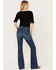 Image #3 - Idyllwind Women's Arena Avenue High Risin' Flare Jeans, Dark Wash, hi-res