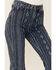 Image #2 - Shyanne Women's Dark Wash Southwestern Lazer Stripe Print Super Flare Jeans, , hi-res