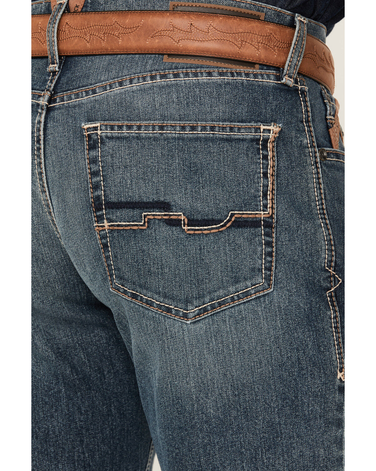 Image #4 - Ariat Men's M4 Relaxed Silvano Straight Denim Jeans - Big, , hi-res