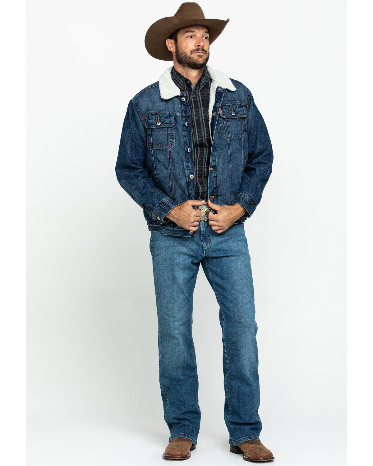 insulated denim jacket mens