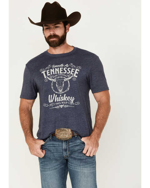 Cowboy Hardware Men's Tennessee Whiskey Short Sleeve T-Shirt , Navy, hi-res