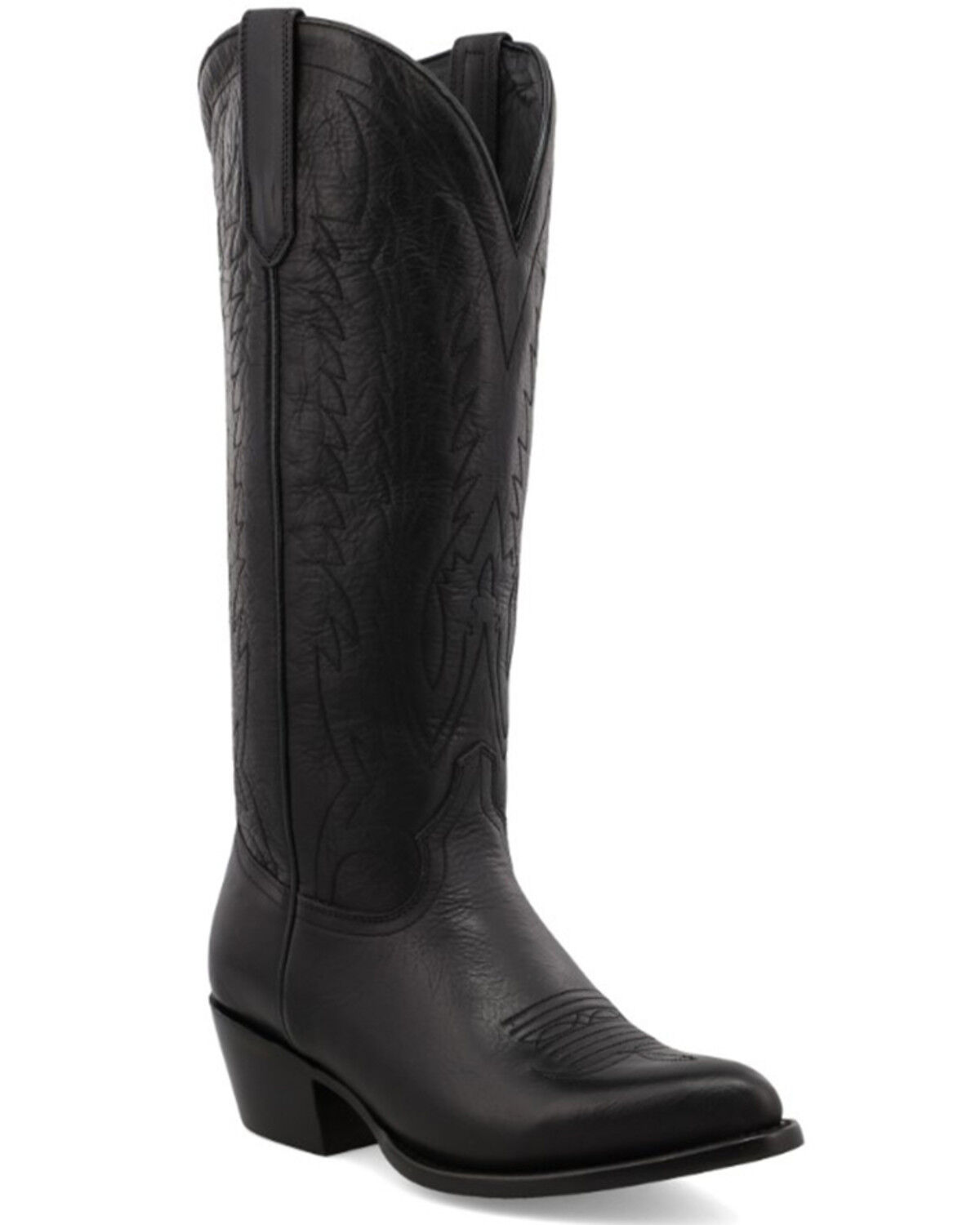 Image #1 - Black Star Women's Eden Stitched Onyx Western Boot - Round Toe, Black, hi-res