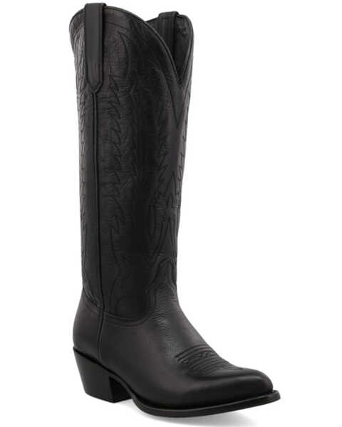 Black Star Women's Eden Stitched Onyx Western Boot - Pointed Toe, Black, hi-res