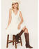 Image #1 - By Together Women's Lace Trim Sleeveless Mini Dress, Cream, hi-res