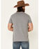 Cinch Men's Gray Lead Don't Follow Circle Graphic Short Sleeve T-Shirt , Grey, hi-res