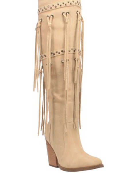 Image #1 - Dingo Women's Witchy Woman Fringe Tall Western Boots - Pointed Toe, , hi-res