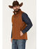 Image #2 - Ariat Men's Logo 2.0 Softshell Vest, Chestnut, hi-res
