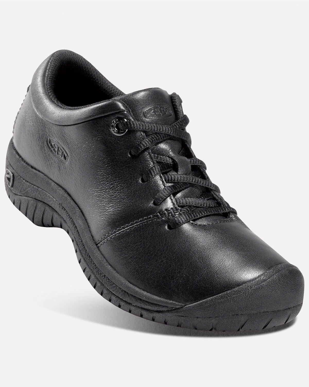 Keen Women's PTC Oxford Work Shoes - Round Toe, Black, hi-res