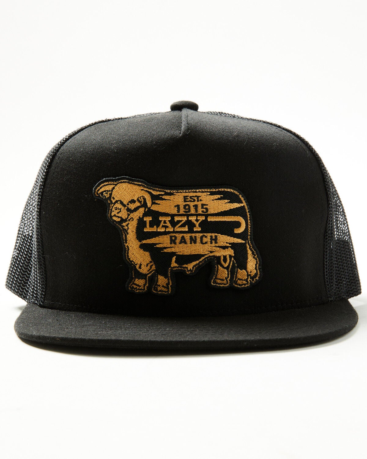 Lazy J Ranch Wear Boys' Gold Rush Ball Cap, Black, hi-res