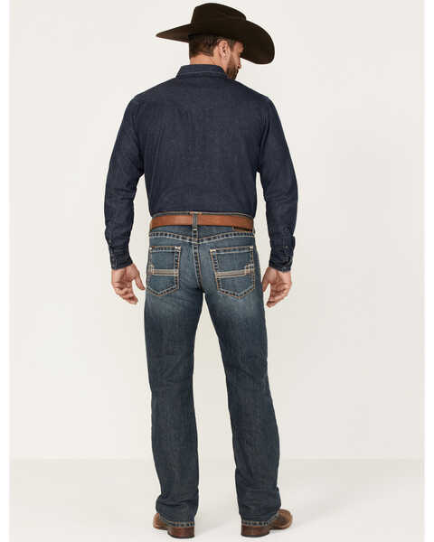 Image #3 - Ariat Men's M5 Durazno Stretch Stackable Straight Jean, Blue, hi-res