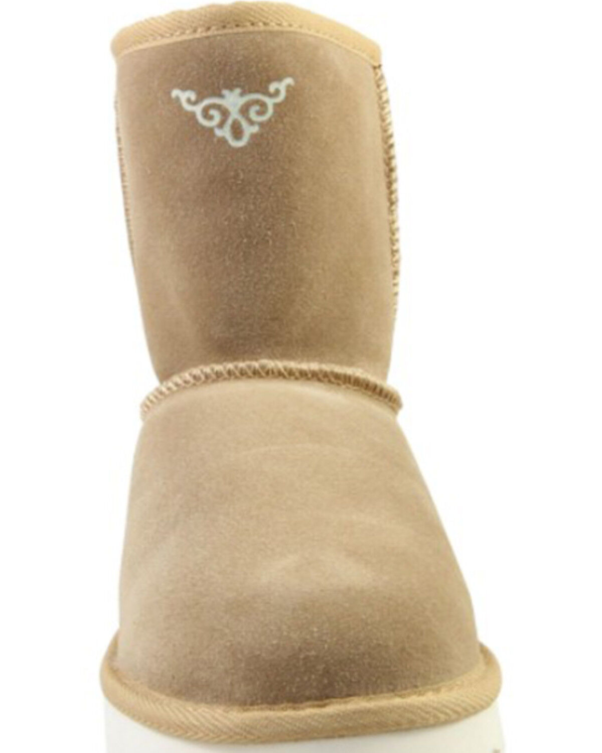 Image #4 - Superlamb Women's Argali 7.5" Suede Leather Casual Pull On Boots - Round Toe, , hi-res