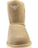 Superlamb Women's Argali 7.5" Suede Leather Casual Pull On Boots - Round Toe , Brown, hi-res
