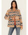 Image #1 - Idyllwind Women's Southwestern Striped Shacket, Medium Brown, hi-res
