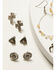 Image #3 - Shyanne Women's Champagne Chateau 6-Piece Earrings Set, Silver, hi-res