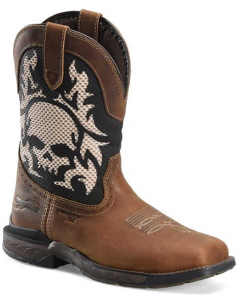 Double H Men's Western Boots - Composite Toe, Medium Brown, hi-res