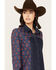 Image #3 - Maggie Sweet Women's Cora Color Block Shirt Mini Dress, Blue, hi-res