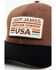 Cody James Men's American Cowboy USA Recreation Patch Mesh-Back Ball Cap , Brown, hi-res