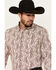 Image #2 - Cody James Men's Dagget 2.0 Paisley Print Long Sleeve Button-Down Stretch Western Shirt - Tall, Ivory, hi-res