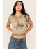 Image #1 - Youth in Revolt Women's Star Rider Baby Graphic Tee, Olive, hi-res