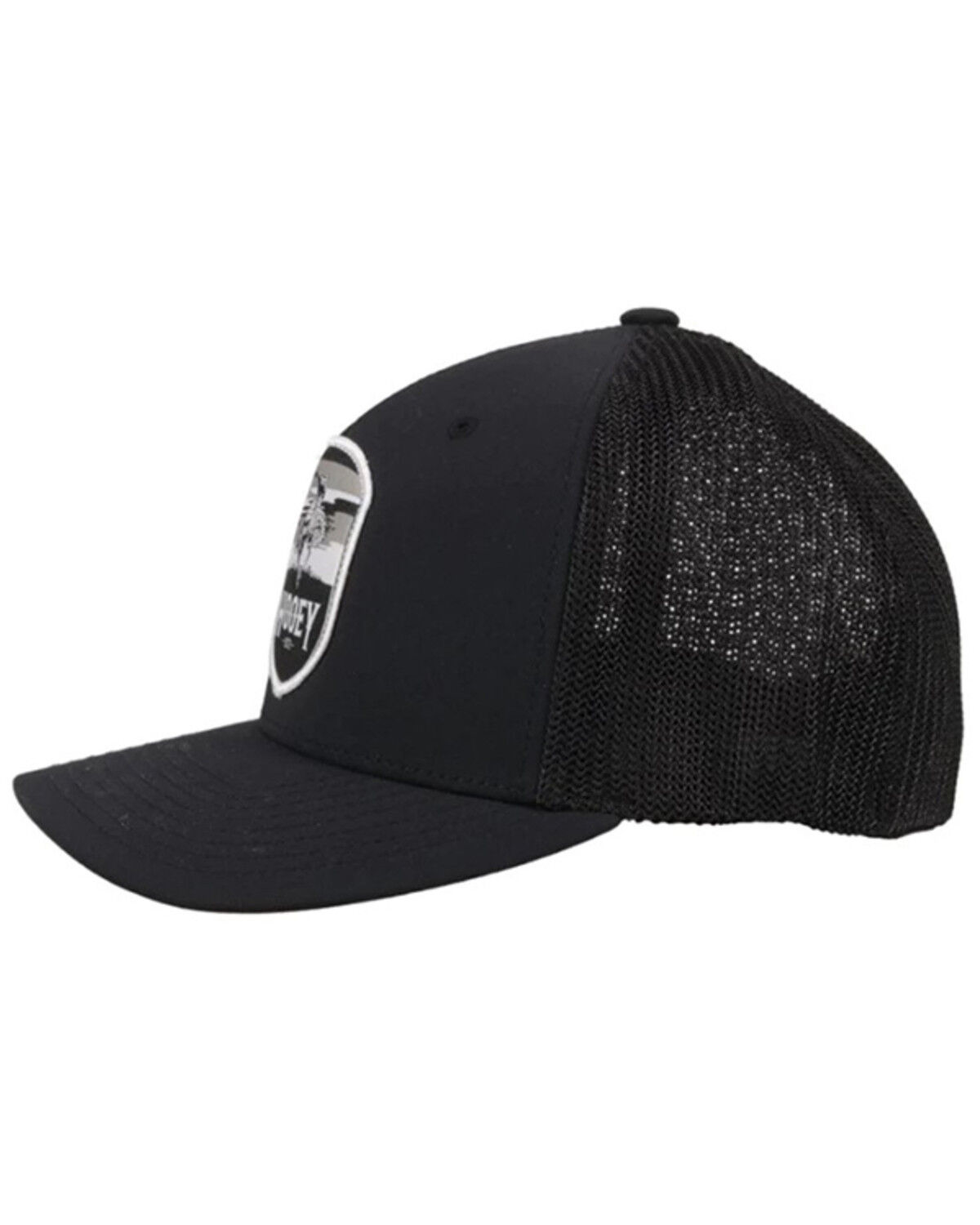 Image #4 - Hooey Boys' Cheyenne FlexFit Trucker Cap, Black, hi-res