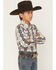 Image #2 - Cody James Boys' Wild Prairie Southwestern Print Long Sleeve Snap Western Shirt, Tan, hi-res