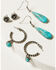 Image #2 - Shyanne Women's Ridge Canyon Turquoise Hoop Set - 6 Piece, Silver, hi-res