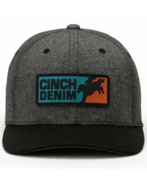Image #3 - Cinch Men's Denim Patch Ball Cap, Black, hi-res